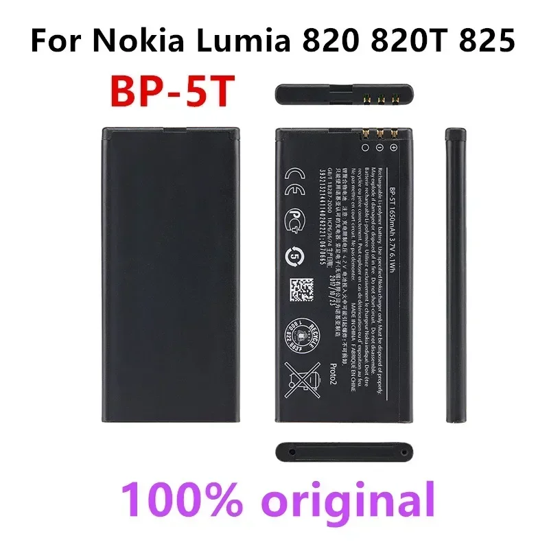 Оригинальный аккумулятор для Nokia Lumia 1650 820 825 T BP-5T BP5T BP 5T Li-Polymer