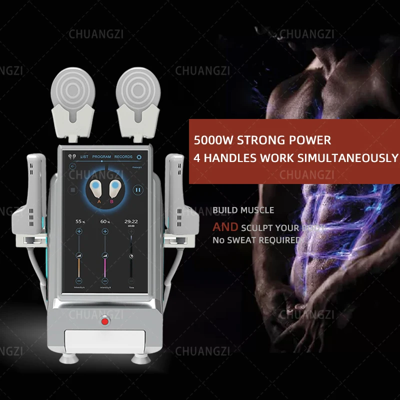 

CE certified 4 heads EMslim radio frequency body sculpting muscle and fat reduction electromagnetic beauty slimming machine