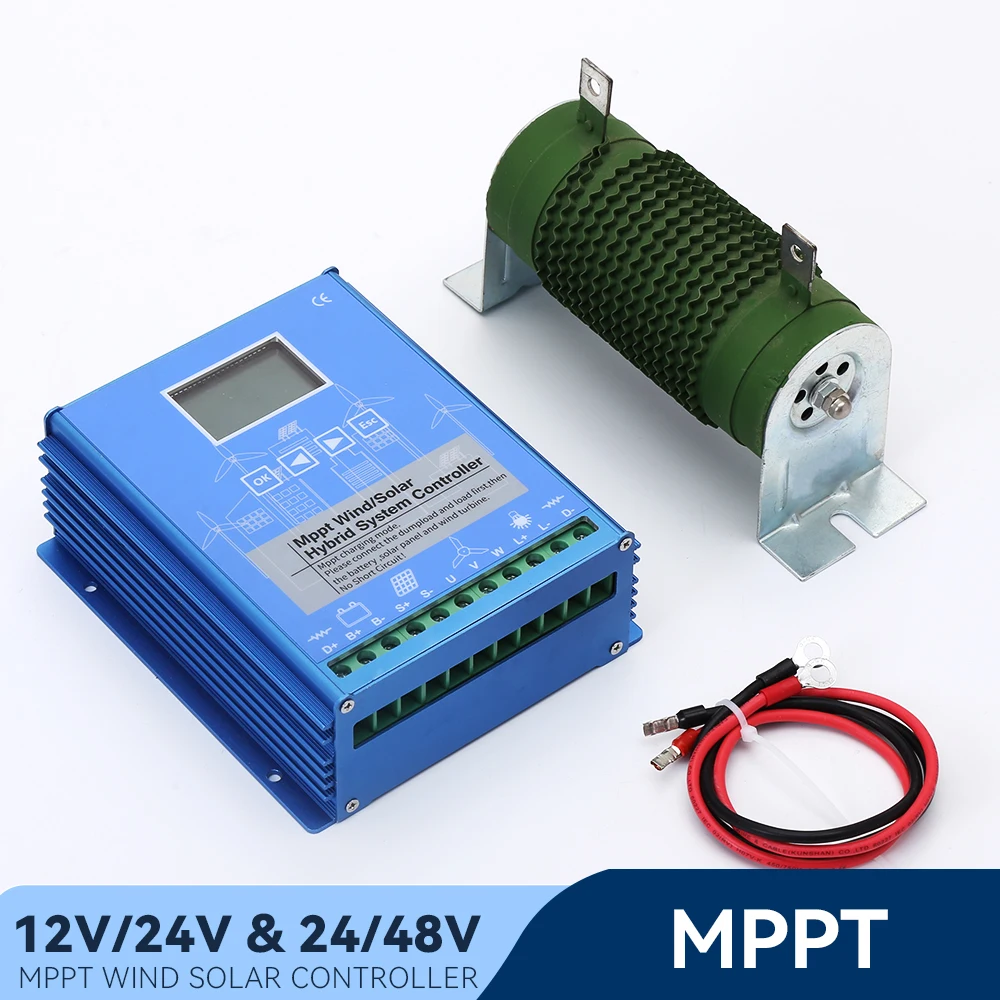 

Гибридный контроллер Заряда Mppt для солнечной панели и ветровой турбины 12 В, 24 В, 48 В, суперконтроллер генератора с сертификацией CE для дома