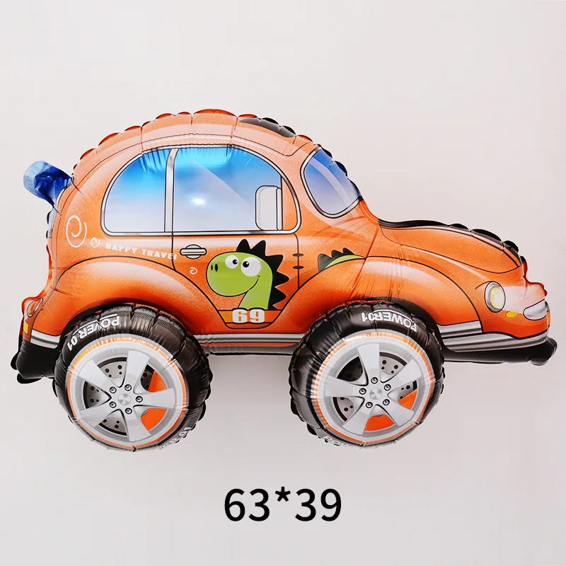 

MOONBIFFY 3D мультяшный автомобиль фольгированный шар