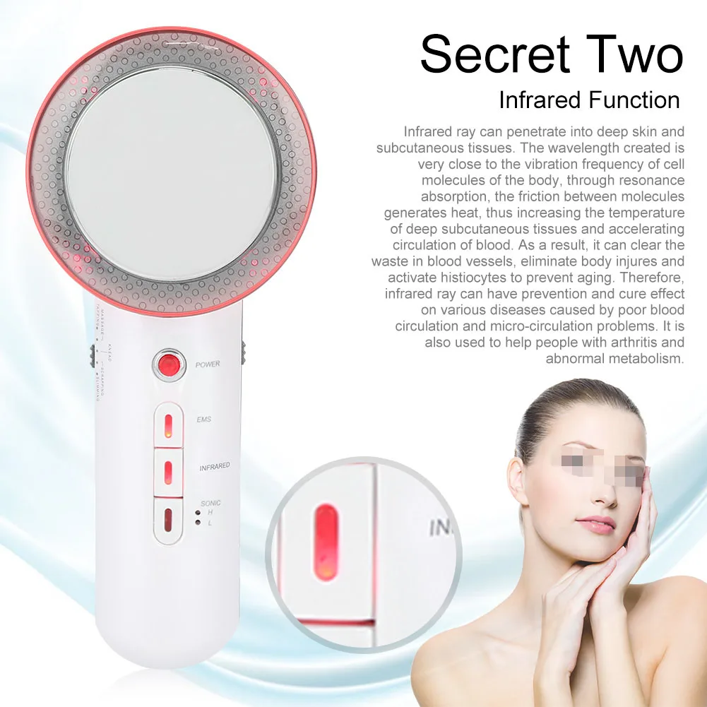 

Ultrasound EMS Infrared Body Slimming Massager Weight Loss Anti Cellulite Ultrasonic Therapy US