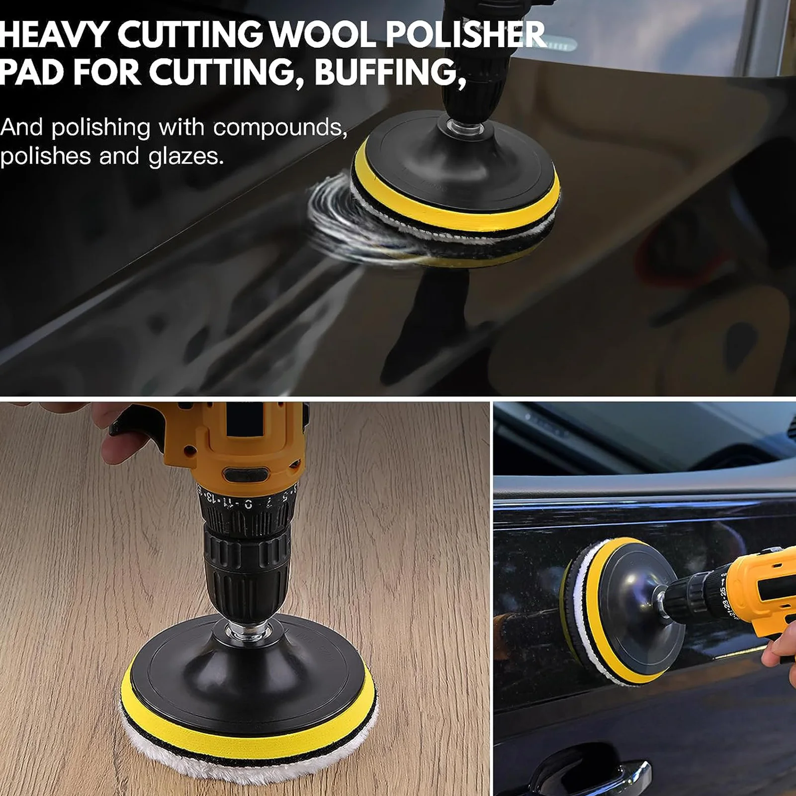 7 шт. Шерстяная полировальная подушка для полировки сверла буферная насадка с