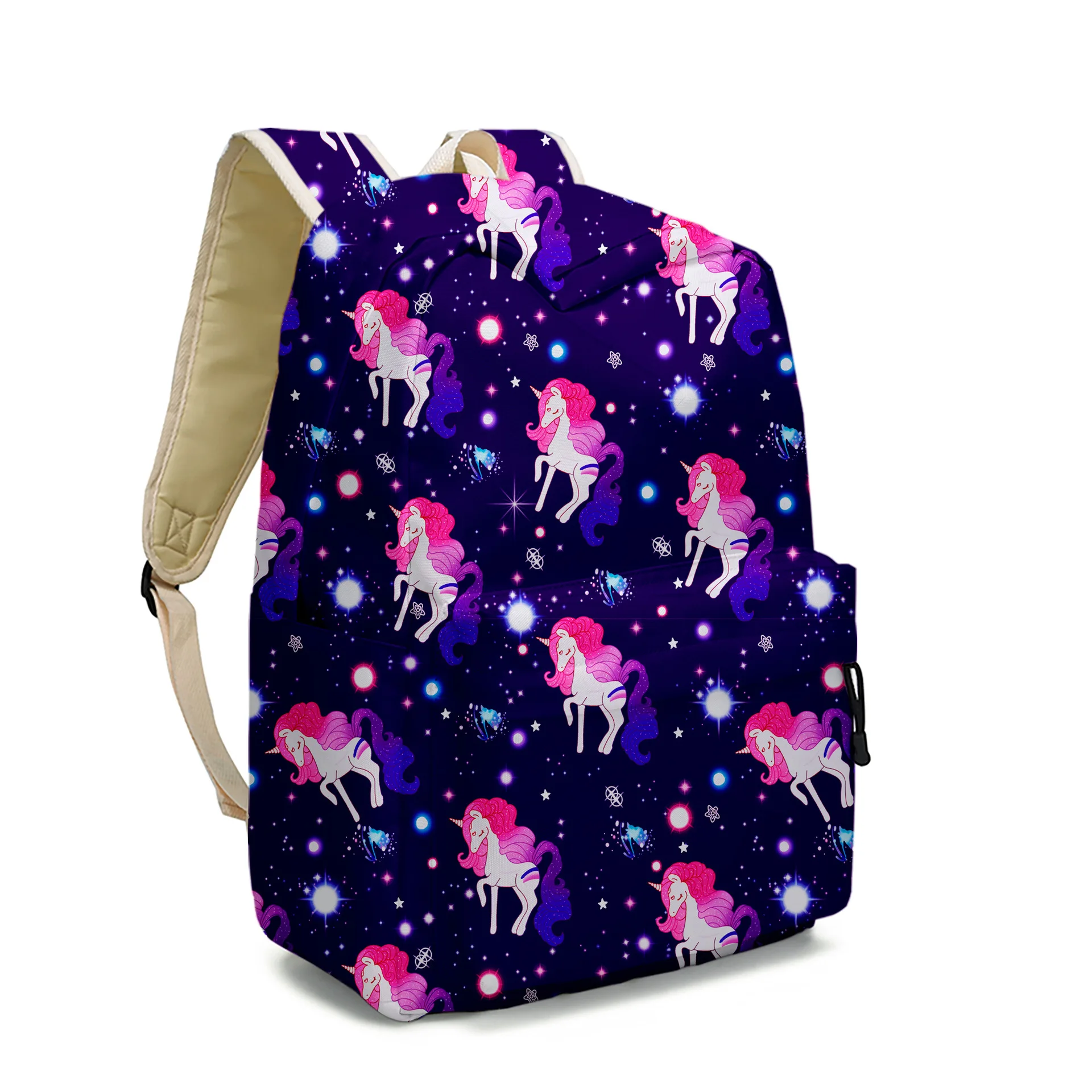 2022 New Unicorn Girl School Bags for Primary Secondary Students Fashion Cute Large Capacity Backpack for Travel