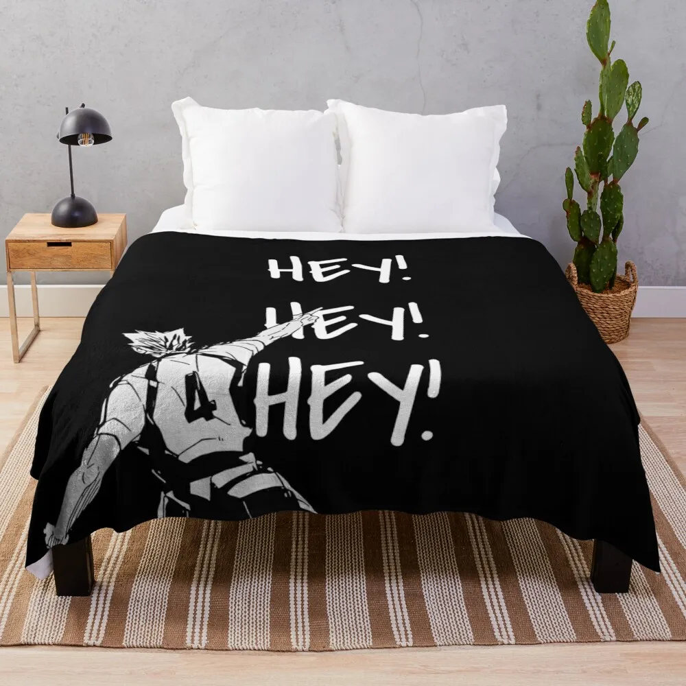 Haikyuu! Bokuto Fukudorani's Ace Hey плед с белым текстом аниме декоративное одеяло для дивана