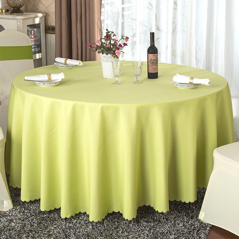 

Solid Color Table Cloth Holiday Hotel Restaurant Circular Table Cloth Wedding Party Christmas Table Cloth Cover Table Decoration