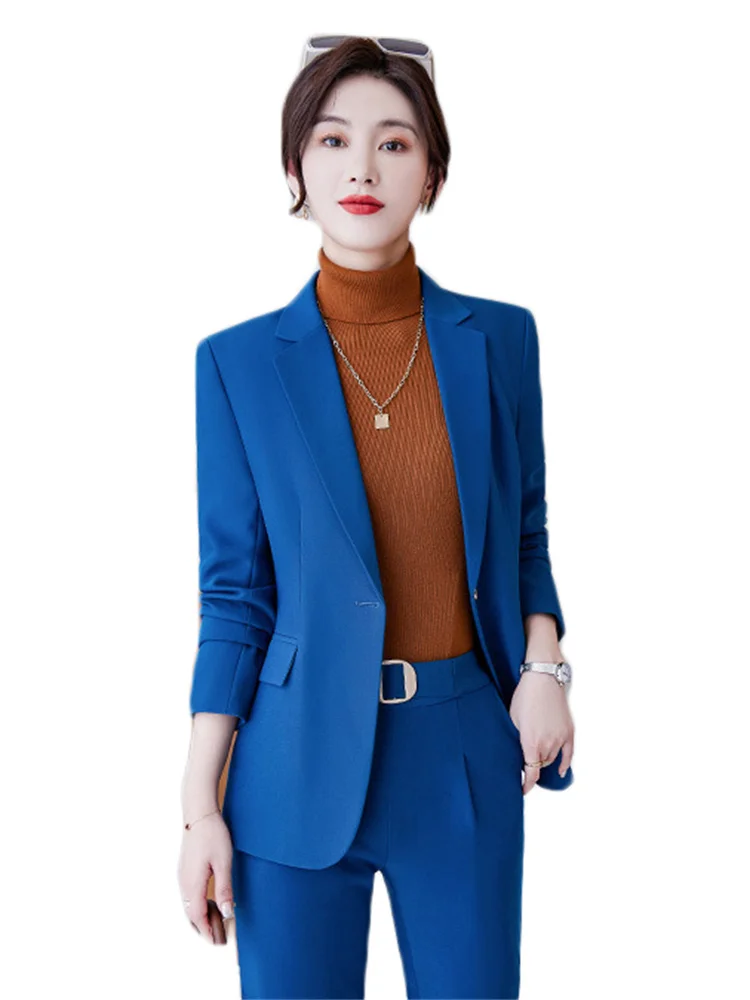 

Женский блейзер, женский синий, черный блейзер, новинка весны 2022, модный темпераментный Профессиональный Повседневный Блейзер, куртки, Офис...