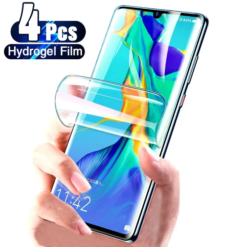

Гидрогелевая пленка 4 шт. для Huawei 40 30 20 50 Lite, защитная пленка для Huawei P30 Lite Mate 20 30 40, пленка Lite Pro, полная защита