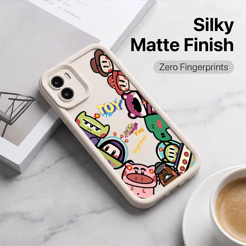 Фото Чехол для телефона с рисунком из мультфильма «Истории игрушек» для Vivo iQOO Z9 Z9s V30E V30 Lite V50 V60 V70 Y04 Y05 Y37 Y38 Y39 Y55 Y58 Y75 Y200 Y300 Y400 Pro №4