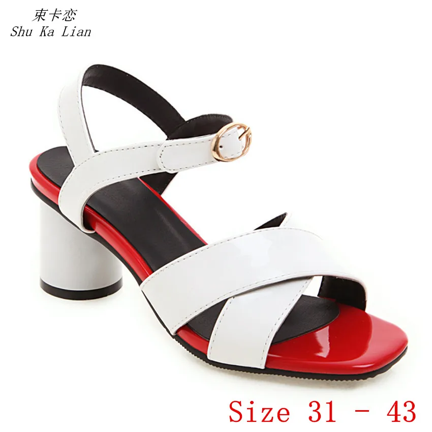 

Peep Toe Women High Heel Sandals Shoes Woman High Heels Ladies Gladiator Sandals Pumps Small Plus Size 31 32 33 - 40 41 42 43