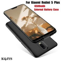 kqjys 6500mah external powerbank battery charger cases for xiaomi redmi 5 plus battery case portable battery charging cover