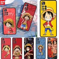 anime monkey d luffy for xiaomi redmi note 11 10 11t 10s 9 9s 8 7 6 5 4 5g 4g tpu soft black phone case fundas coque capa cover