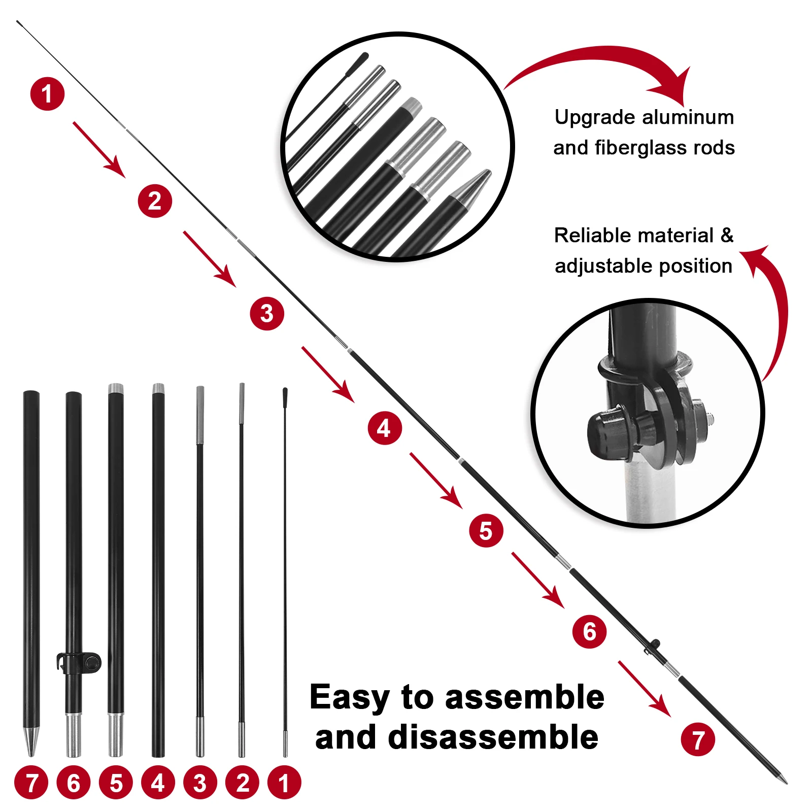 FSFLAG 1 шт. 280 см тату-флаг с перьями флаг флагштоком рекламный наружный баннер