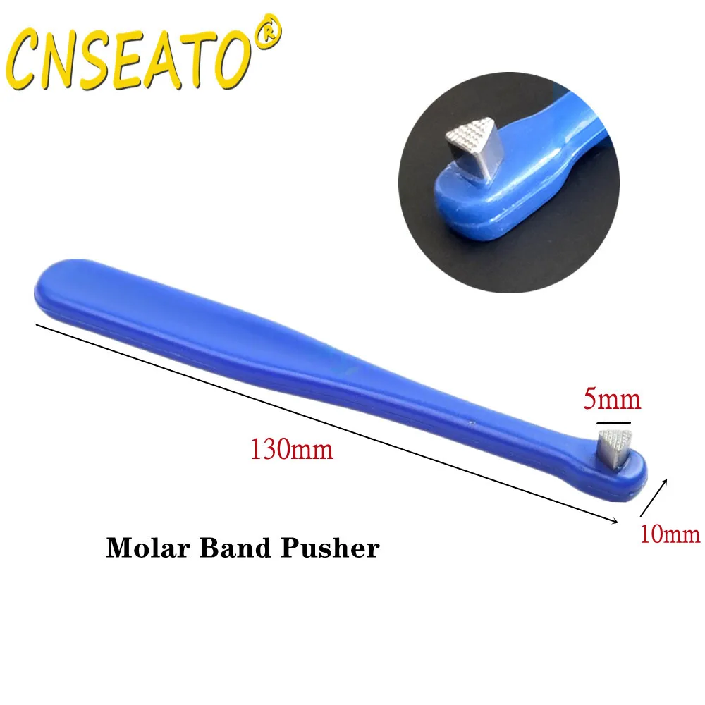 1PC Dental Orthodontic Band Pusher Seater Molar Bands Bite Stick Seating Serrated Tip Manual Instrument Dentistry Ring Push Lift
