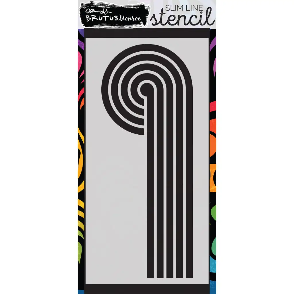 

New Curve Appeal Slimline DIY Layering Stencils Wall Painting Scrapbook Coloring Embossing Album Decorative Paper Card Template