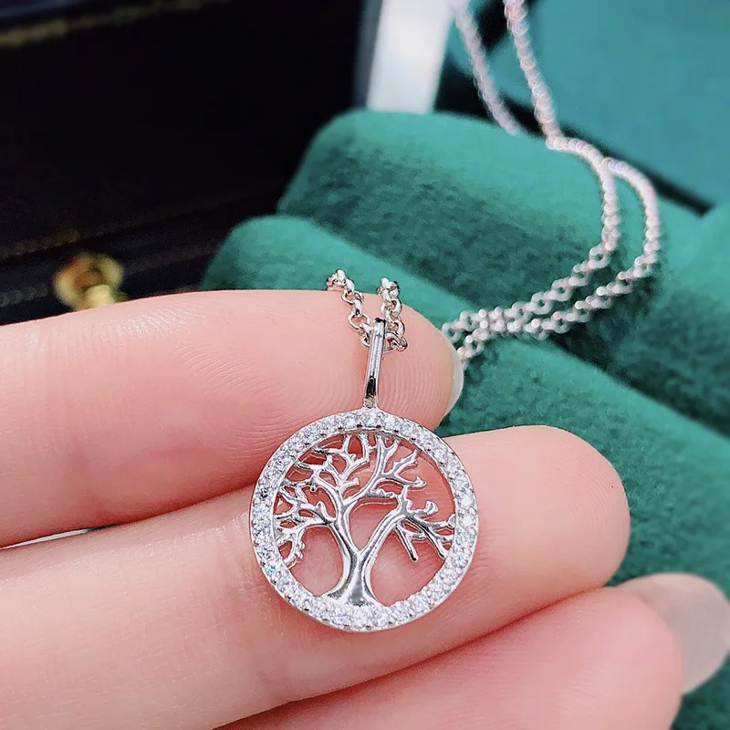 

Новое ожерелье S925 Серебряное Дерево жизни женское ожерелье судьба дерево ошейник цепь маленький свежий кулон женский