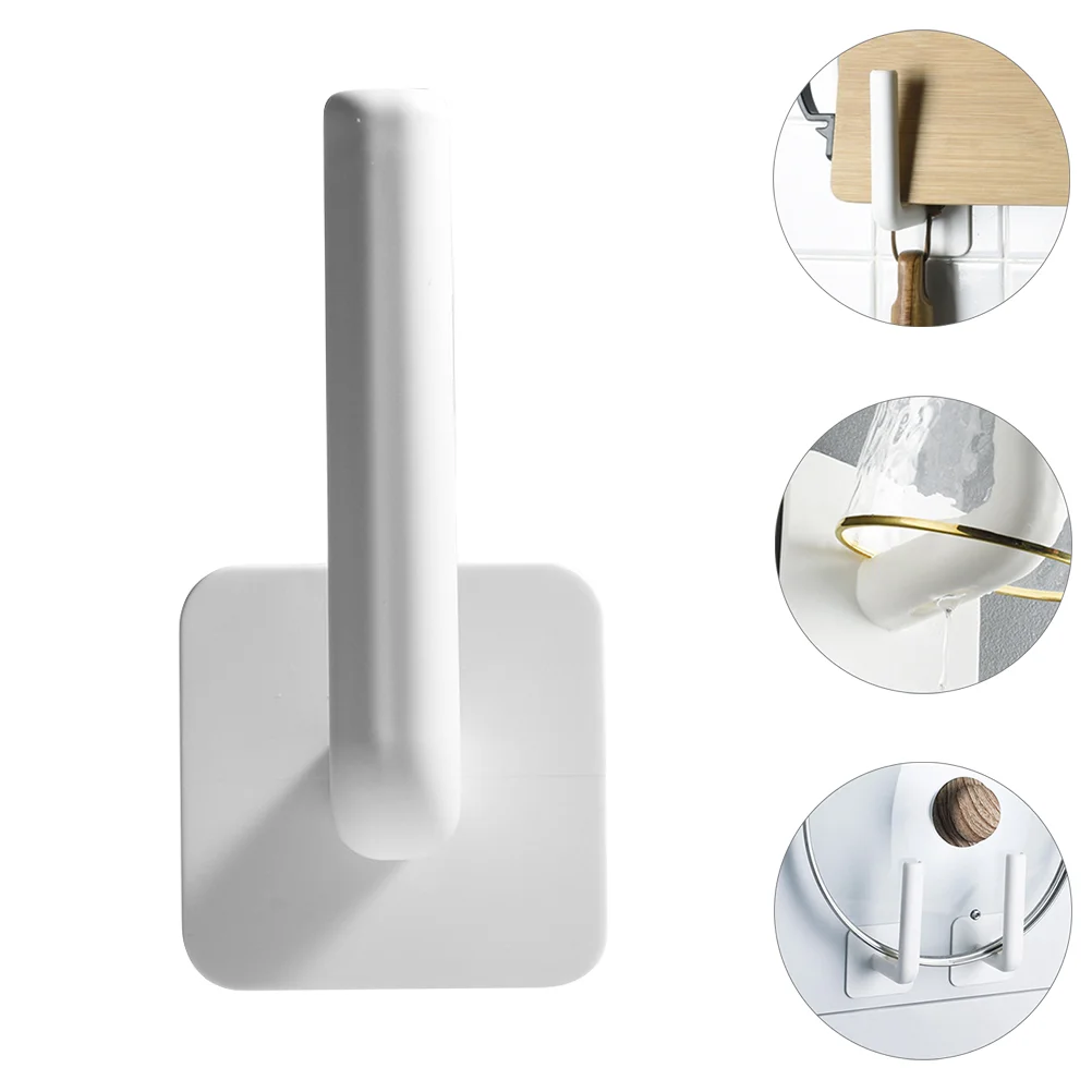 

Rack Lid Wall Pot Towel Mounted Board Pan Holder Clip Paper Door Cabinet Cover Organizer Adhesive House Closet Kitchen Cutting