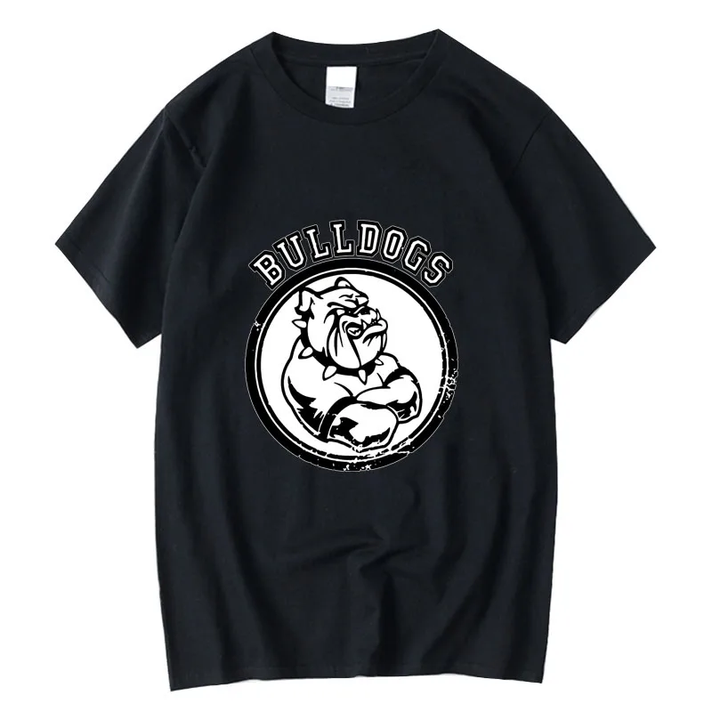 

XINYI Men's T-shirt 100% cotton casual Funny BULLDOGS Print summer loose o-neck t shirt for men short sleeve t-shirt male tops
