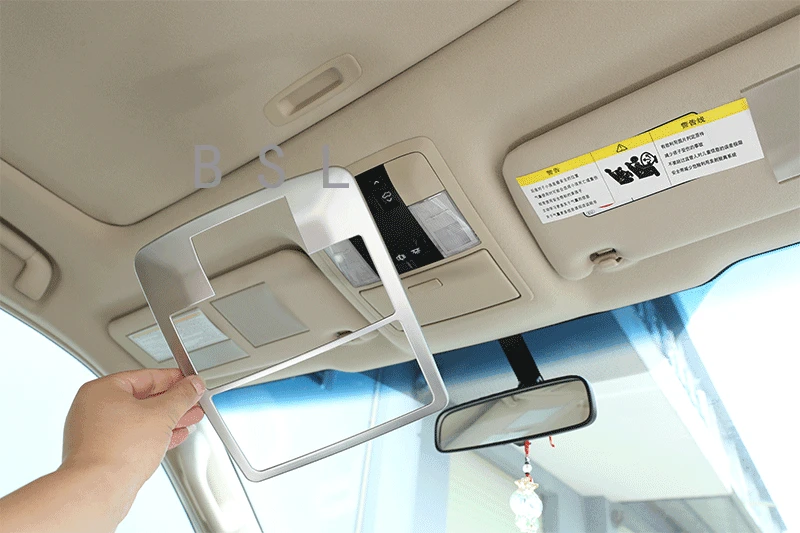 

Рамка для лампы для чтения на крыше автомобиля, аксессуары для отделки для Toyota Land Cruiser Prado FJ150 150 2010-2018, Сосновая древесина