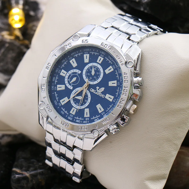 Top Brand Luxury Silver Watch for Men Sports Men's Wrist Watch Military Clock Male Business Quartz Wristwatch Relogio Masculino