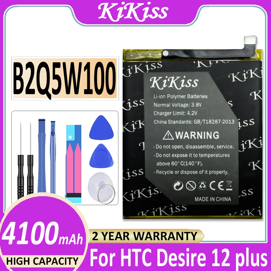 

Free Tool 4100mAh Mobile Phone Battery for HTC Desire 12 Plus 12+ Battery B2Q5W100 Battery +Tracking Number