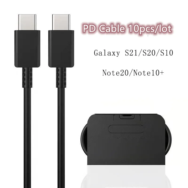 

10pcs/Lot PD Usb Type C Cable Typec To Typec Surper Fast Charing For Samsung Galaxy Fold Note 20 10 S10 S20 Ultra S9