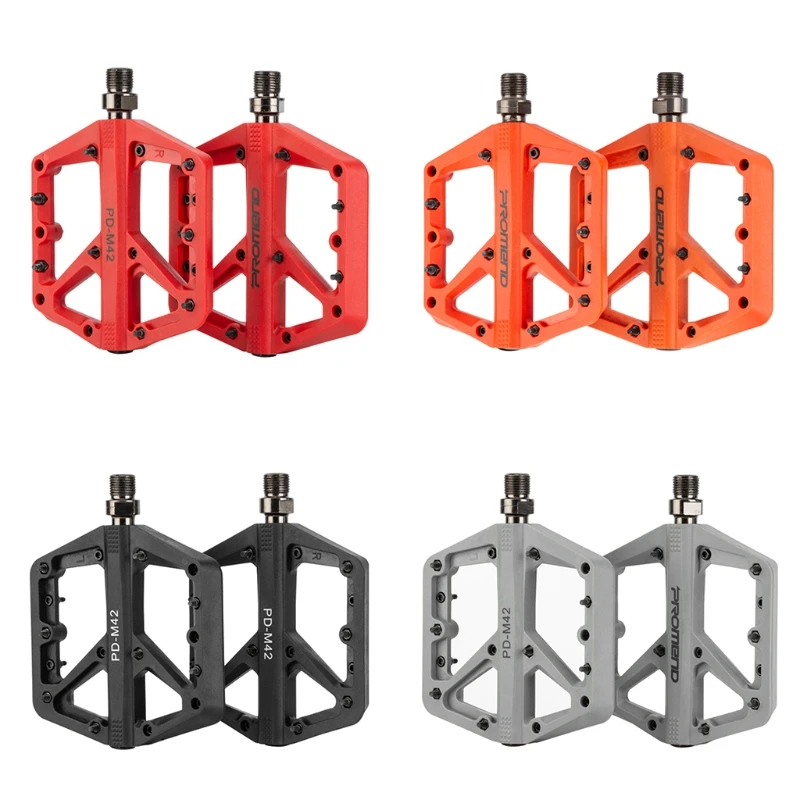

Pro-mend Bicycle Pedal PD-M42 Mountain Bike Lightweight Nylon Fiber Palin Pedal Platform Pedals for BMX MTB