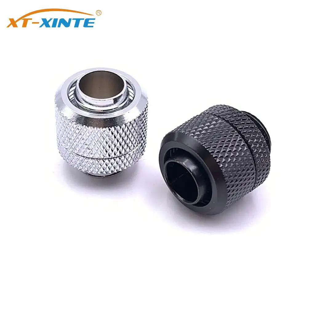 

4 шт/лот od12.9 мм жесткий трубчатый фитинг для водяного охлаждения металлический соединитель G1/4 ''резьба для 10*14 мм трубка ручной компрессионн...