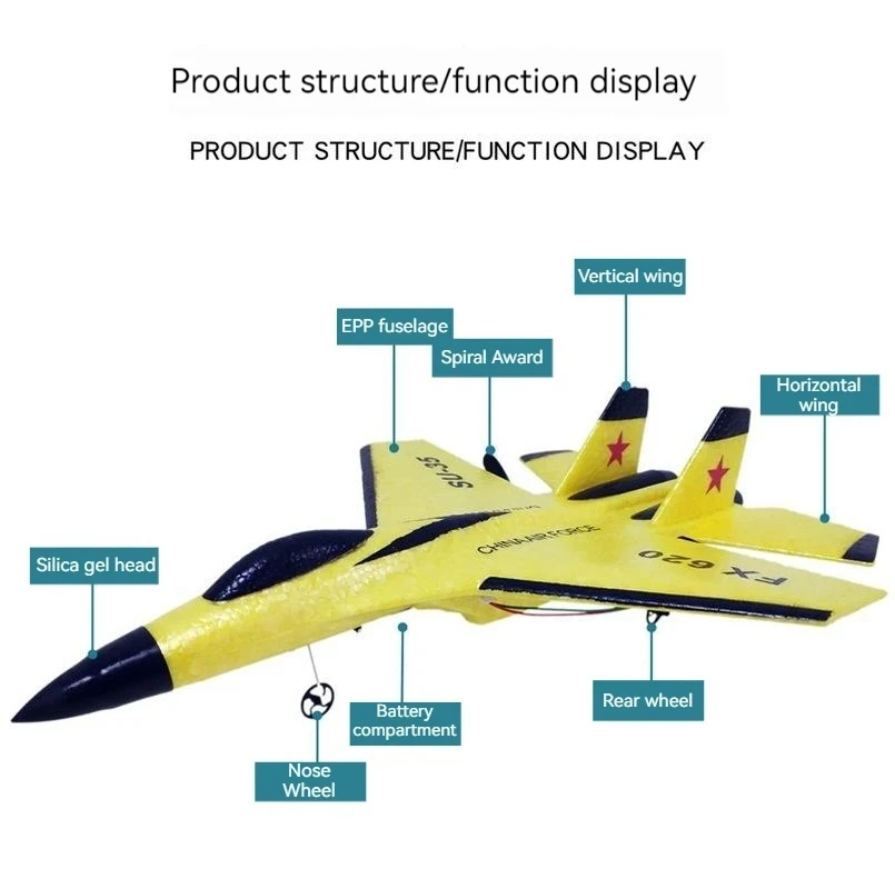 Радиоуправляемый самолет Su35 Fx620 Fx820 2 4g летающая модель с дистанционным