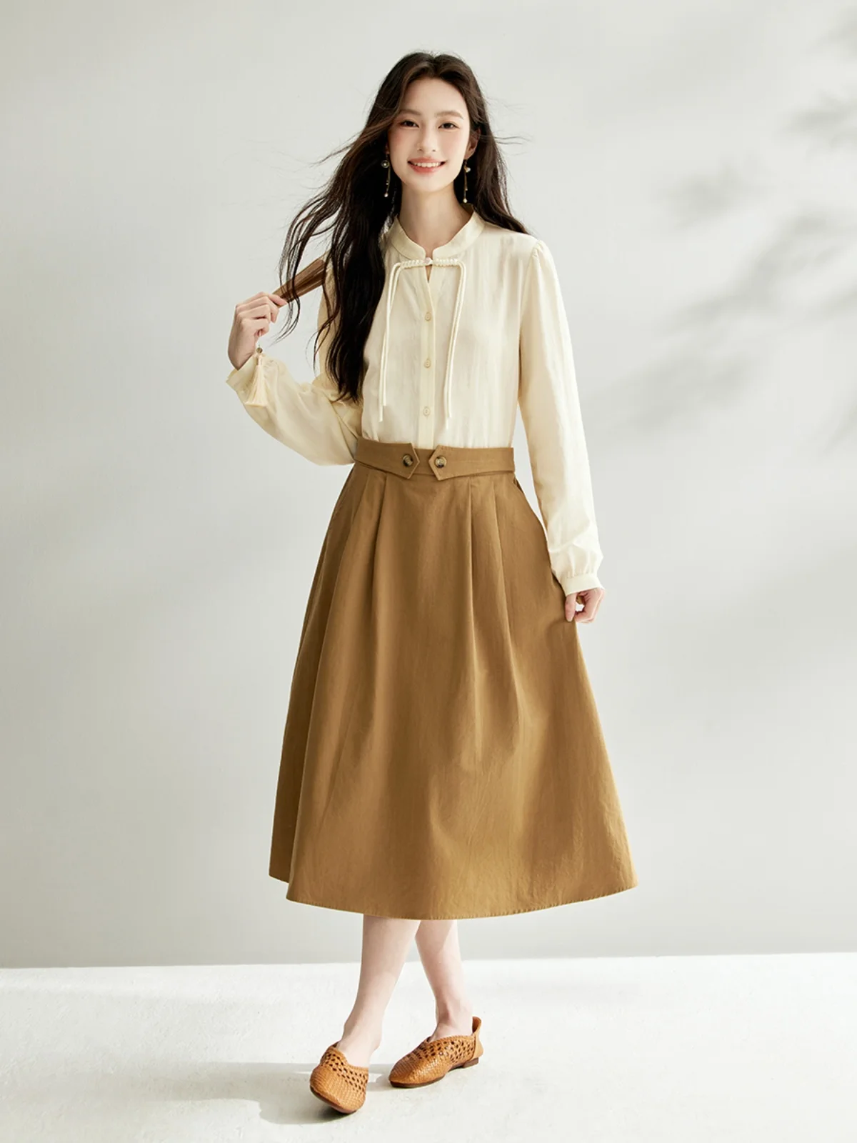 Inman National Sle новые китайские рубашки с воротником-стойкой и длинными рукавами