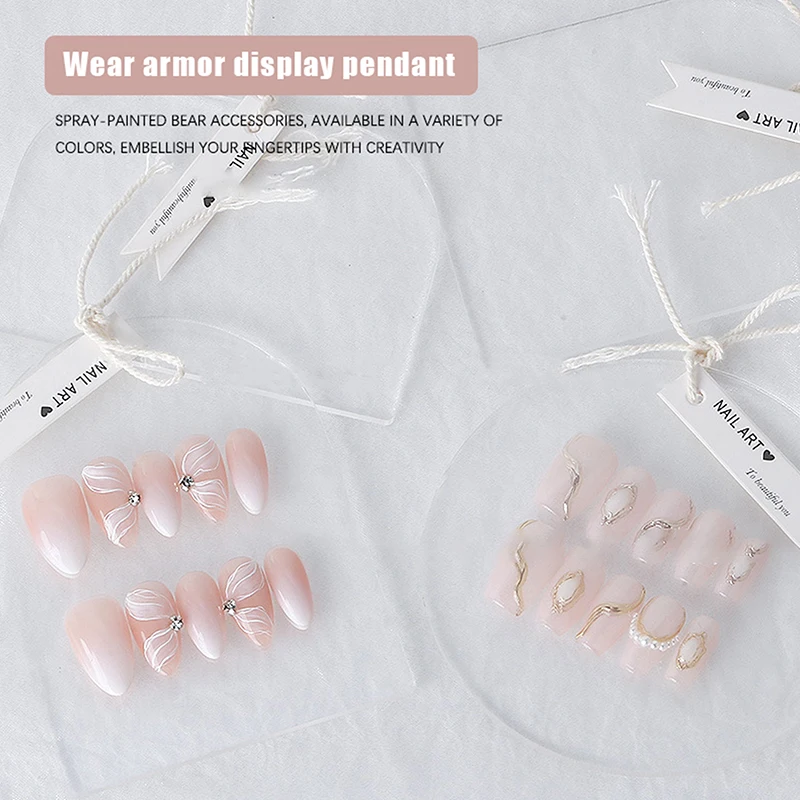 1 шт. акриловая доска для дизайна ногтей прозрачный гель-лак демонстрирующая