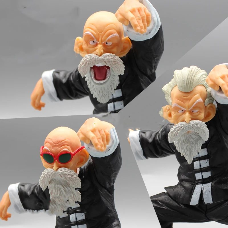 Anime Dragon Ball Z Gk Dragon Ball kung fu Master Roshi three-headed PVc Action Figuer Collection Model Toys  birthday Gifts images - 6