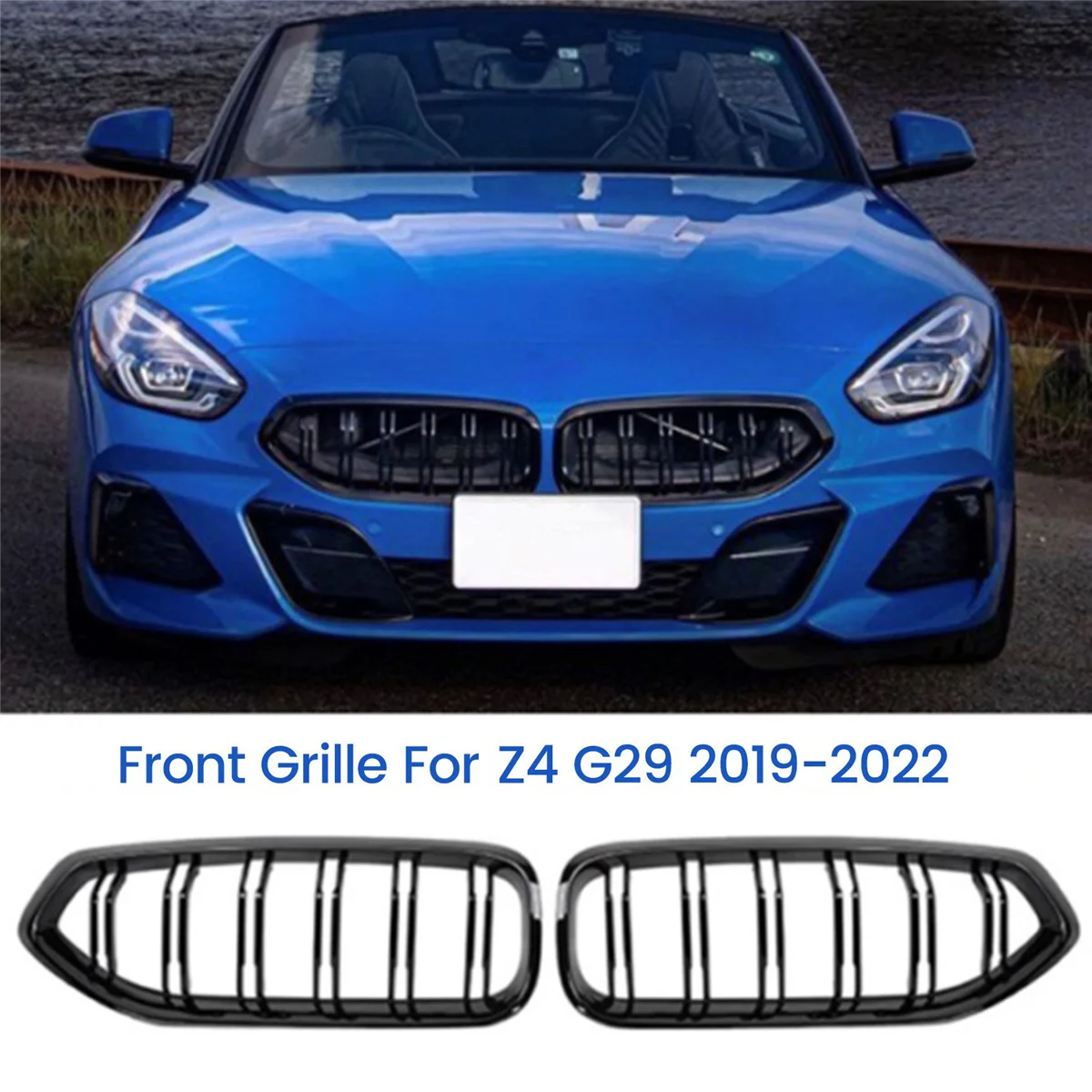 

2 шт., передняя решетка радиатора из углеродного волокна для BMW Z4 G29 2019-2022