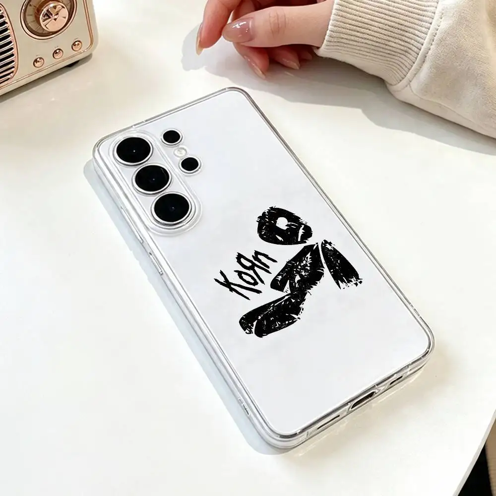 Чехол для телефона K-Korn Hot Rock Band для Samsung S25, S24, S21, S22, S23, S30, Ultra, S20, Plus, Fe, прозрачный (art.: 3920dc7c8e616) - 3920dc7c8e616