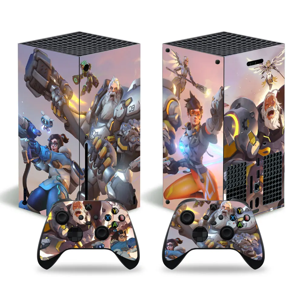 Overwatch Girls 4099 x наклейка из серии Xbox Обложка XSX Skin 1 консоль и 2 контроллера винила