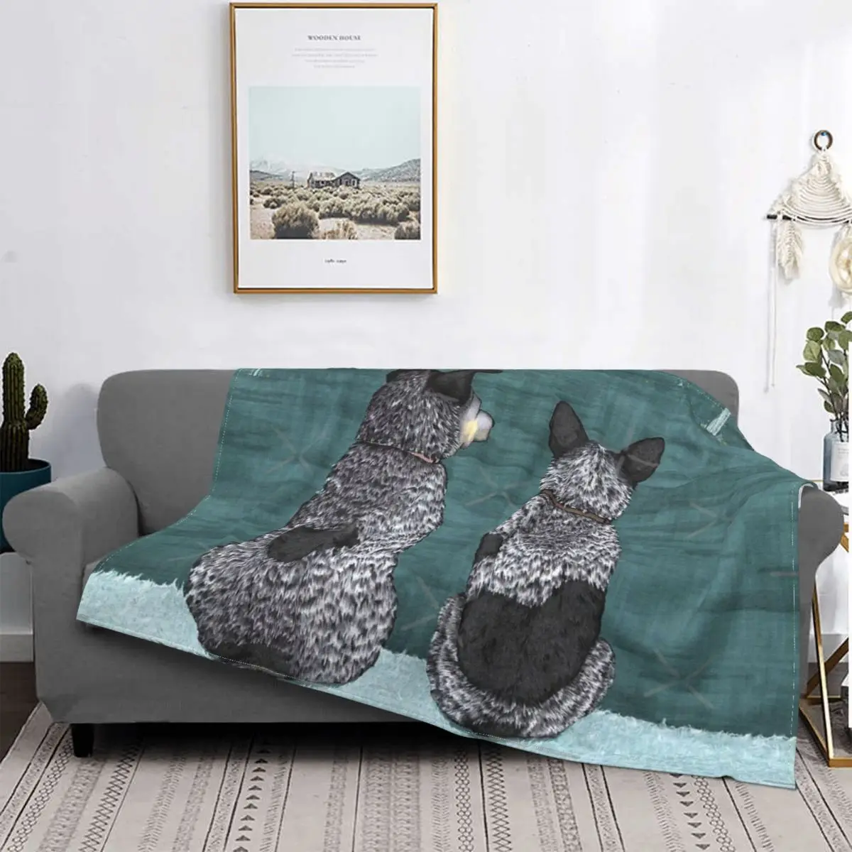 

Manta a cuadros de про австралийских собак, colcha para cama, colcha para пикник, 150