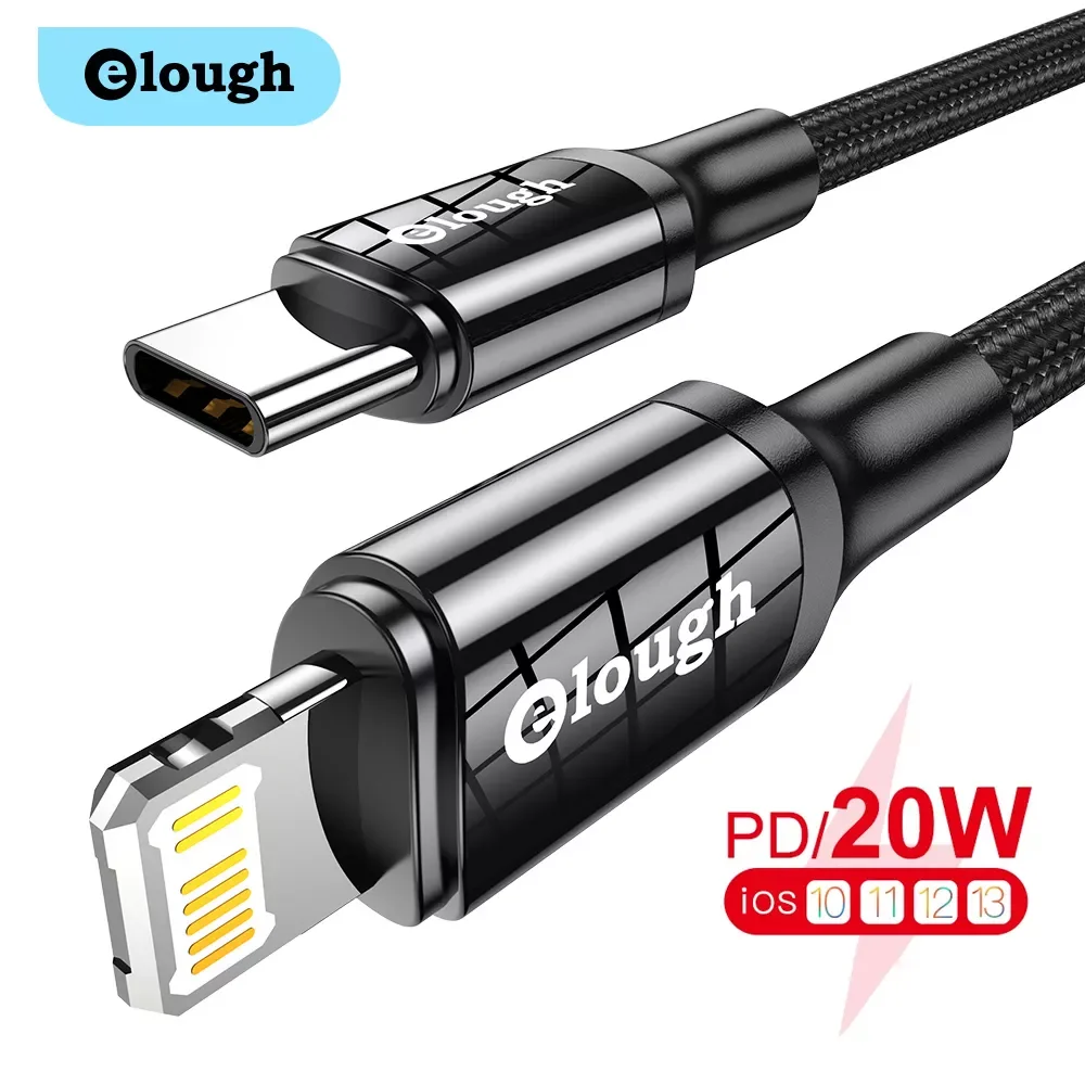 

20W PD USB Type C Cable for iPhone 13 12 Pro Xs Max Fast Charging Charger for MacBook iPad Pro Type-C USBC Data Wire Cord