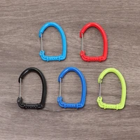keychain heavy duty buckle backpack clip d ring carabiners clip camping hiking hook spring snap hook climbing button