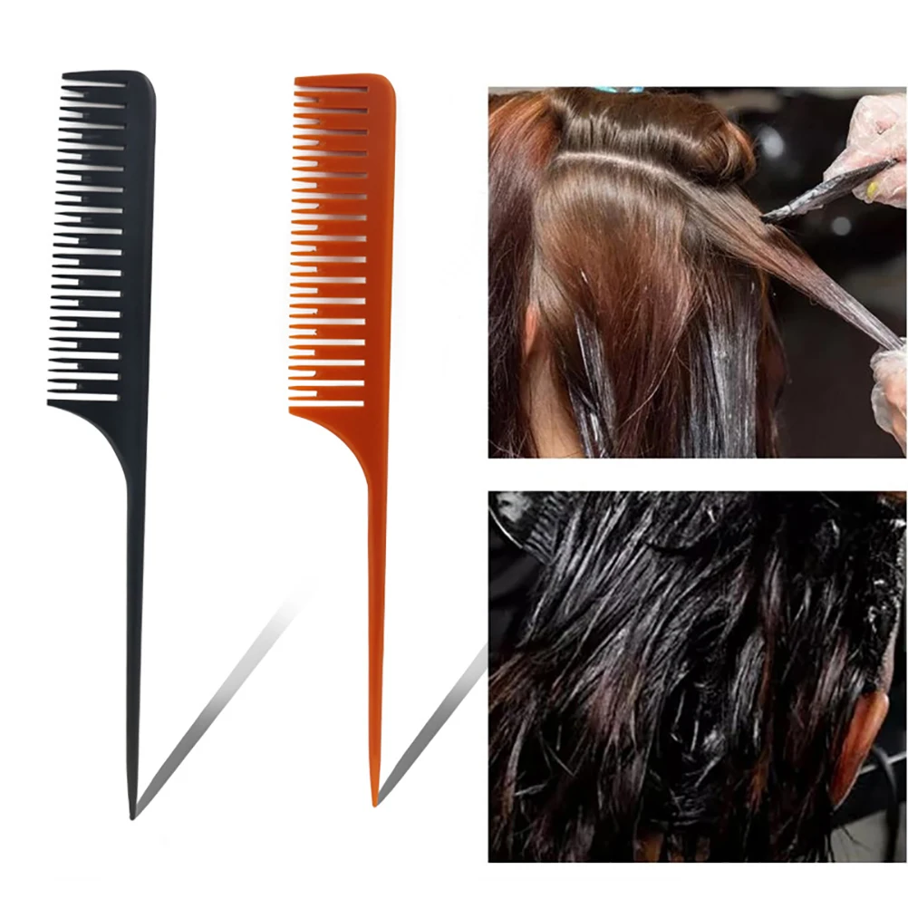 

Hair Highlighting Sectioning Comb High Temperature Resistance Anti Static Weaving Hair Coloring Styling Tool For Salon Use