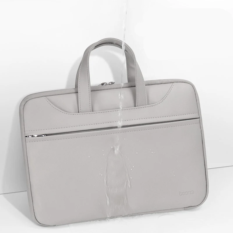 13-15.6inch PU Business Laptop Shockproof Handbag Trip Necessary Tablet Document Organize Pouch Mouse Charger Storage Accessorie