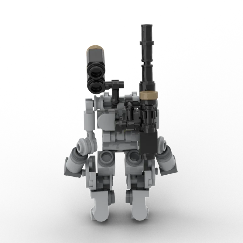 MOC Mobile костюм для девочки Женский робот модель Модульные строительные блоки