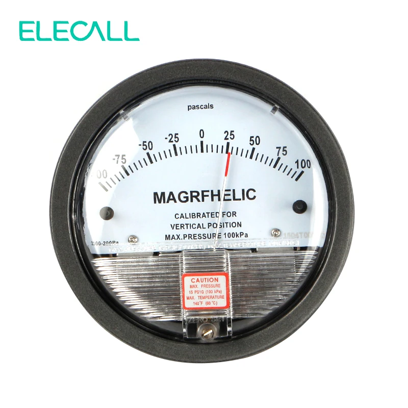 

Микродифференциальный манометр ELECALL TE2000 -100 ~ 100PA TE2000, высокоточный манометр 1/8 дюйма NPT, измеритель давления воздуха, барометр