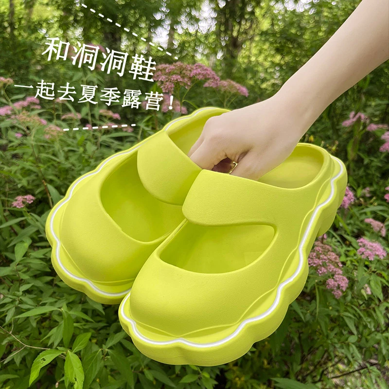 

Сандалии Baotou в стиле ретро, Нескользящие тапочки на толстой нескользящей подошве, влагостойкие, дезодорирующие, для дома и пляжа, для ванной...