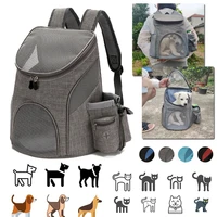 portable mesh breathable pet backpack foldable cat and dog carrying bag outdoor travel pet carrier