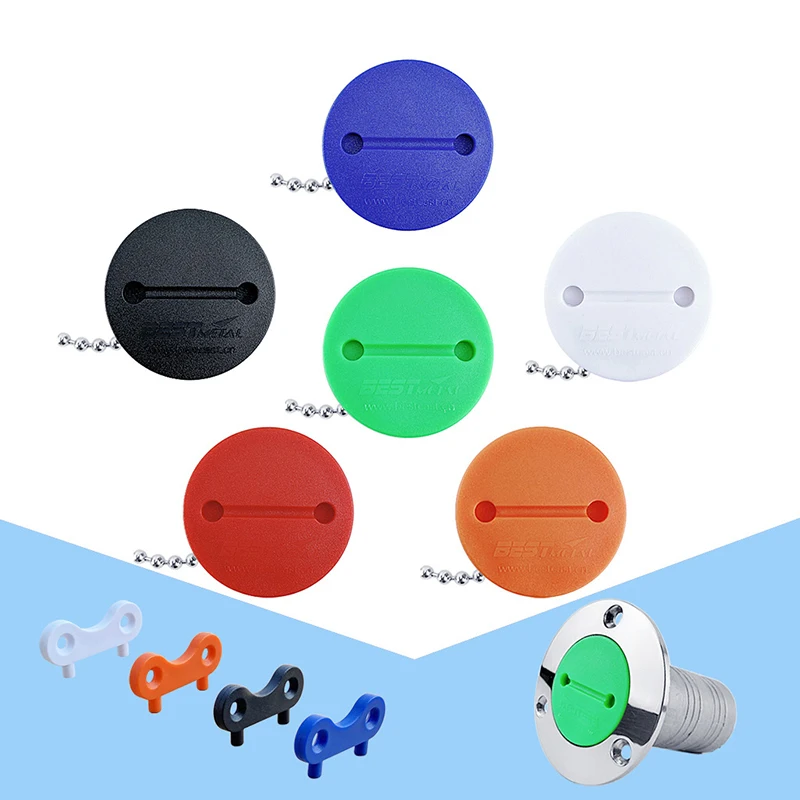 

38mm/1.5 inch Nylon Deck Fill Filler Cap Fuel Water Gas Waste W/ Rubber Gasket Sealing Boat Marine Replacement Accessories 1PC