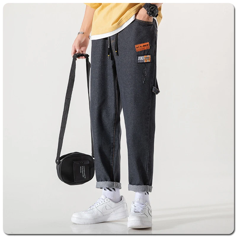 Kenntrice 2022 Men's Jeans Casual Baggy Stylish Spring Style Fashion For Man Wide Designer Autumn Straight Trend Streetwear