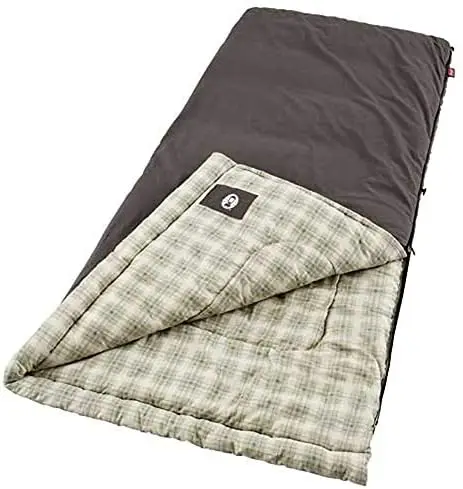 

Big & Tall Cold-Weather Sleeping Bag, 10°F Camping Sleeping Bag for Adults, Comfortable & Warm Flannel Sleeping Bag for