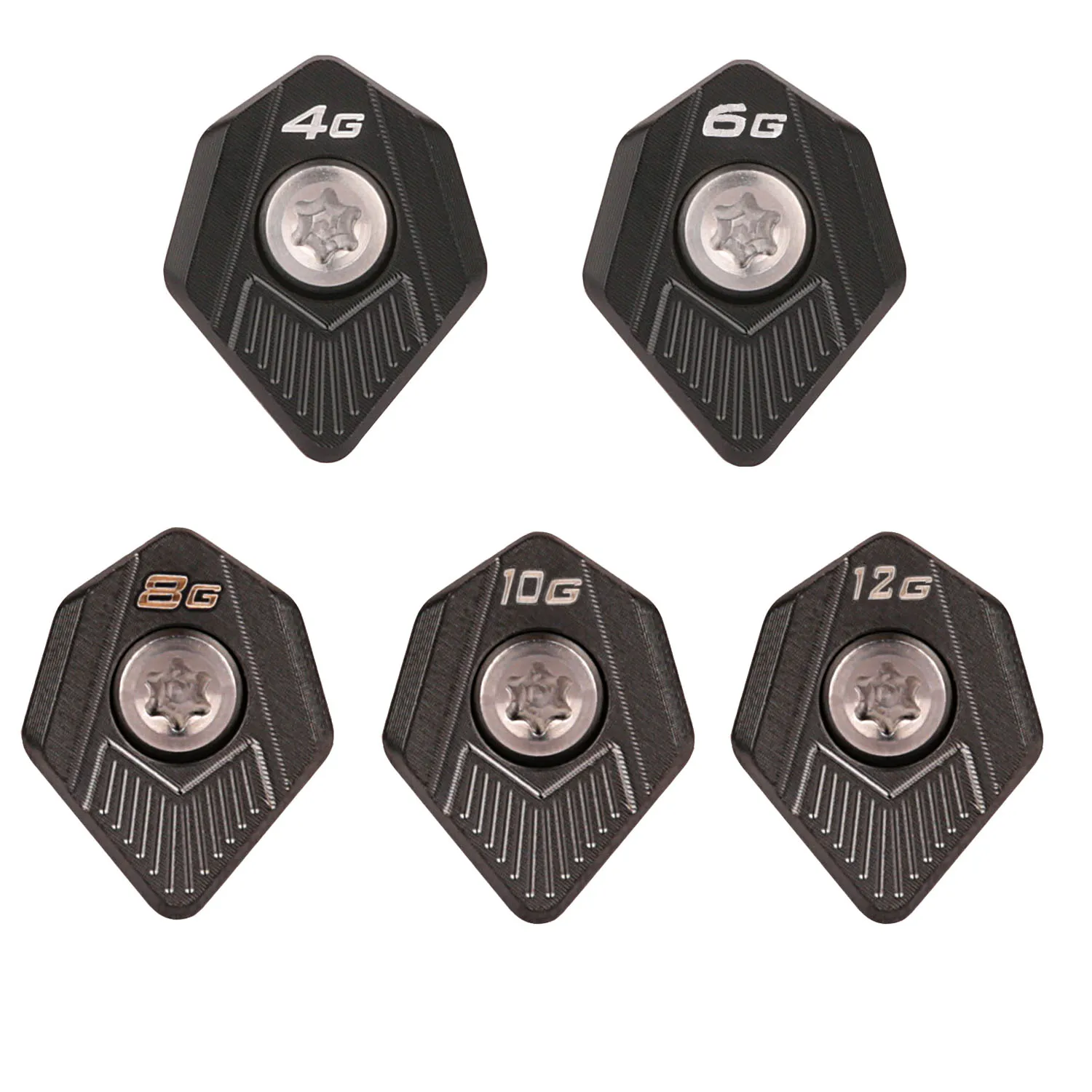 Фото 5 шт./компл. комплект утяжелителей для гольфа Cobra King SZ Speedzone, Speedzone Xtrem Driver 4g 6g 8g 10g 12g №2