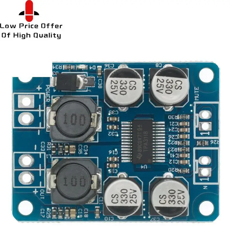 10000 TPA3118 PBTL 60 Вт моно цифровой аудио усилитель платы AMP модуль чипа 1X60W 4-8 Ом