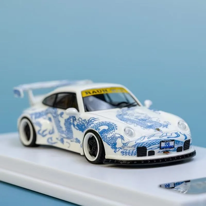 TPC 1:64 Porsce RWB993 Ночник Dragon Edition Модель автомобиля из сплава Ограниченная коллекция
