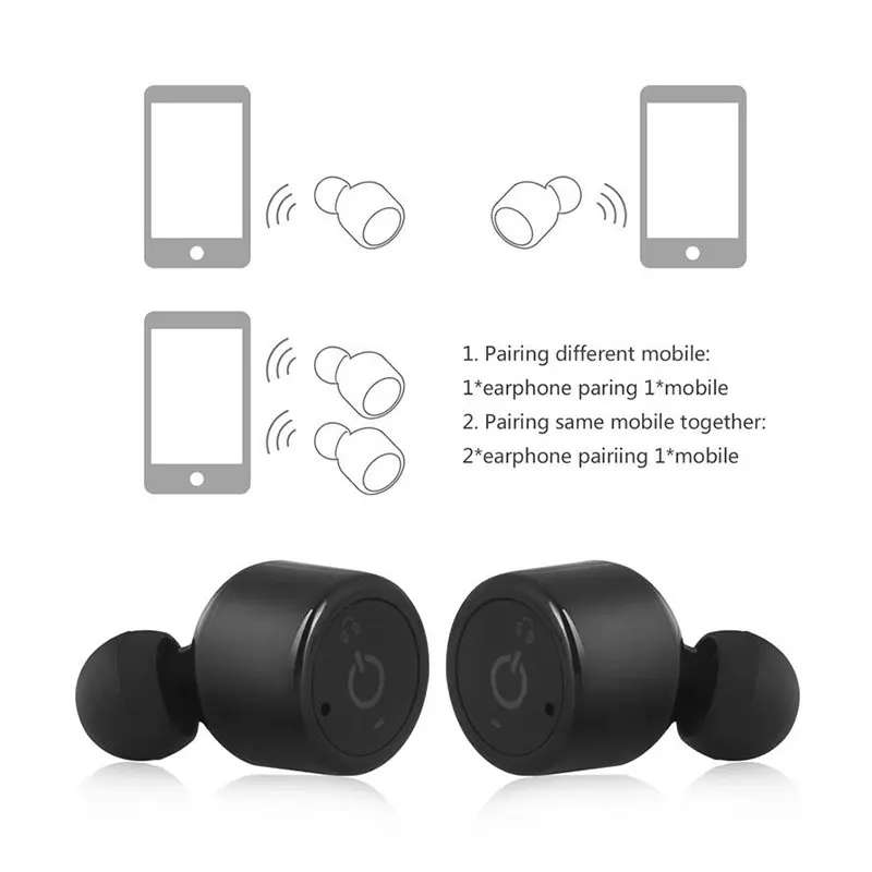 

2022 2 Pcs Headset Bluetooth Earphones Wireless Headphones for Xiaomi Redmi 6 Pro 6A S2 3S 4A Note 3 4 4X 5 Pro 5A Prime Y1 Lite